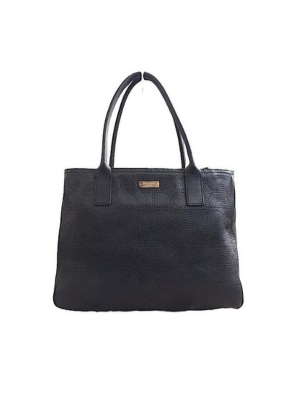 Kate Spade Black Leather Satchel EUC